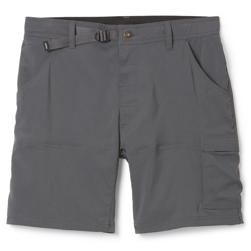 Prana Zion Mens Gray Stretch Hiking Cargo Shorts Size 32